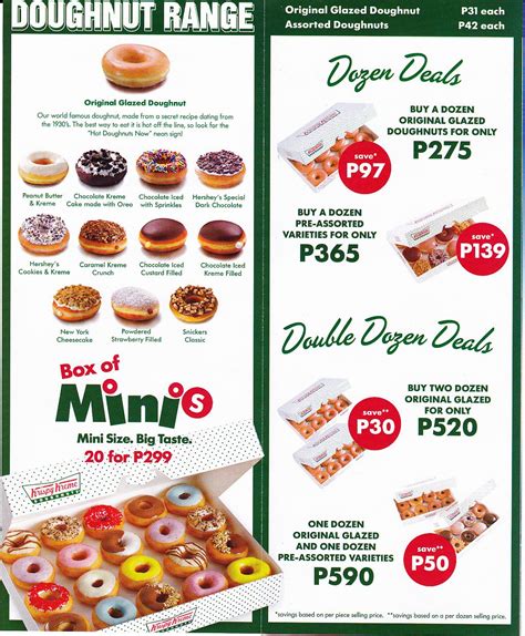 Krispy Kreme Menu Philippines (2024) — Philippine Menus.